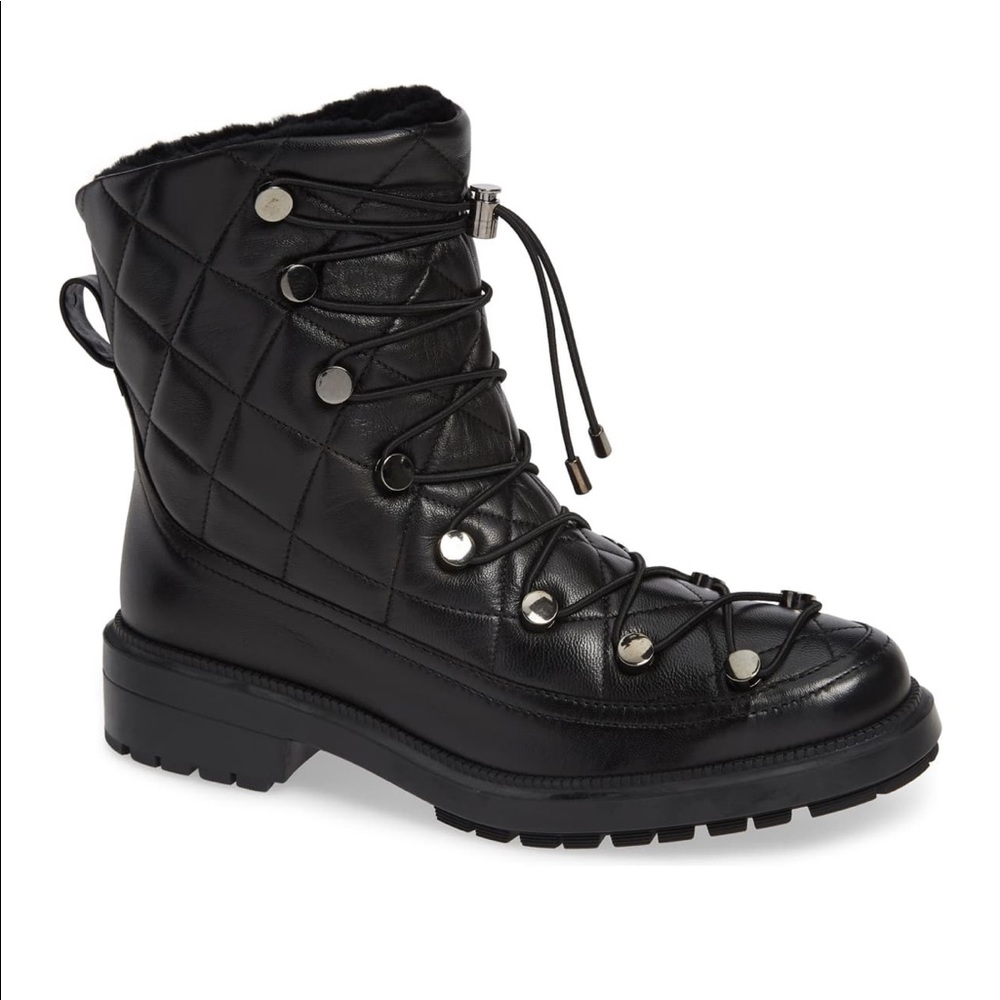 NWT Aquatalia Lorena shearling moto boots